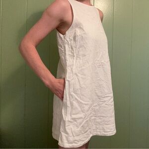 Abercrombie White Shift Dress with Pockets